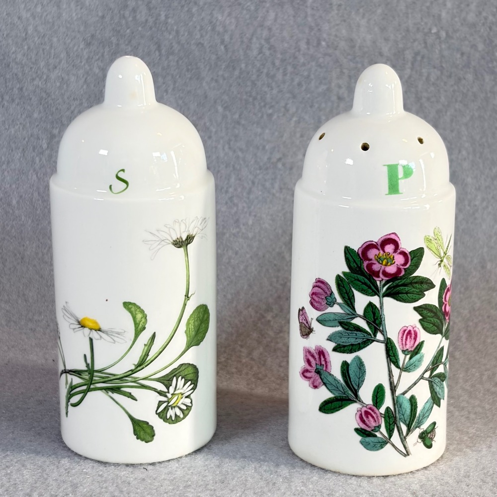 VTG Portmeirion Queens Hidden Garden Salt & Botanic Garden Pepper Shaker England